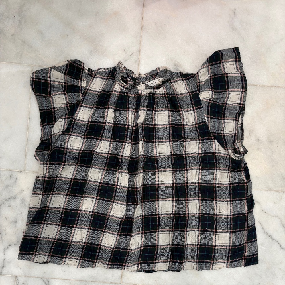 Anthropologie Plaid Flannel top